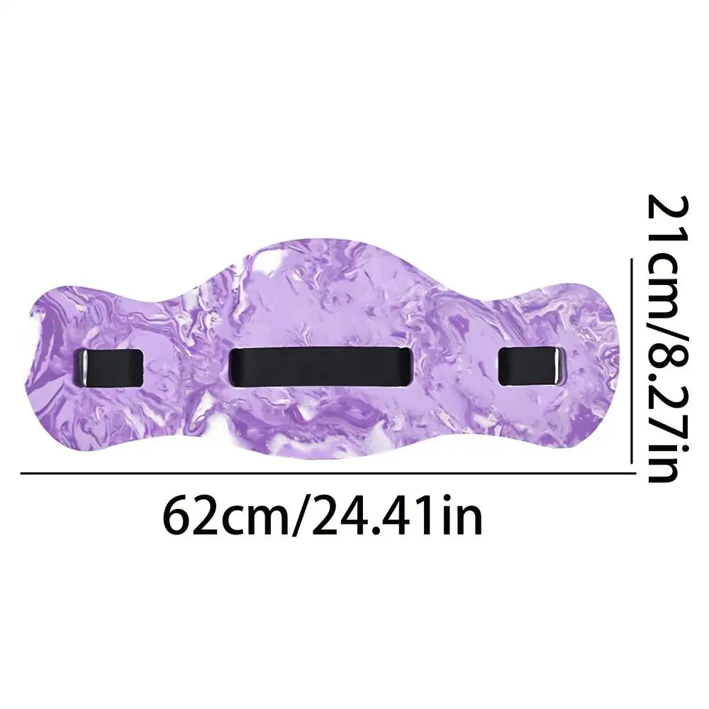 Adjustable Swimming Float Belt – Aqua Training Aid for Adults Swim Training Belt PLUSH Purple