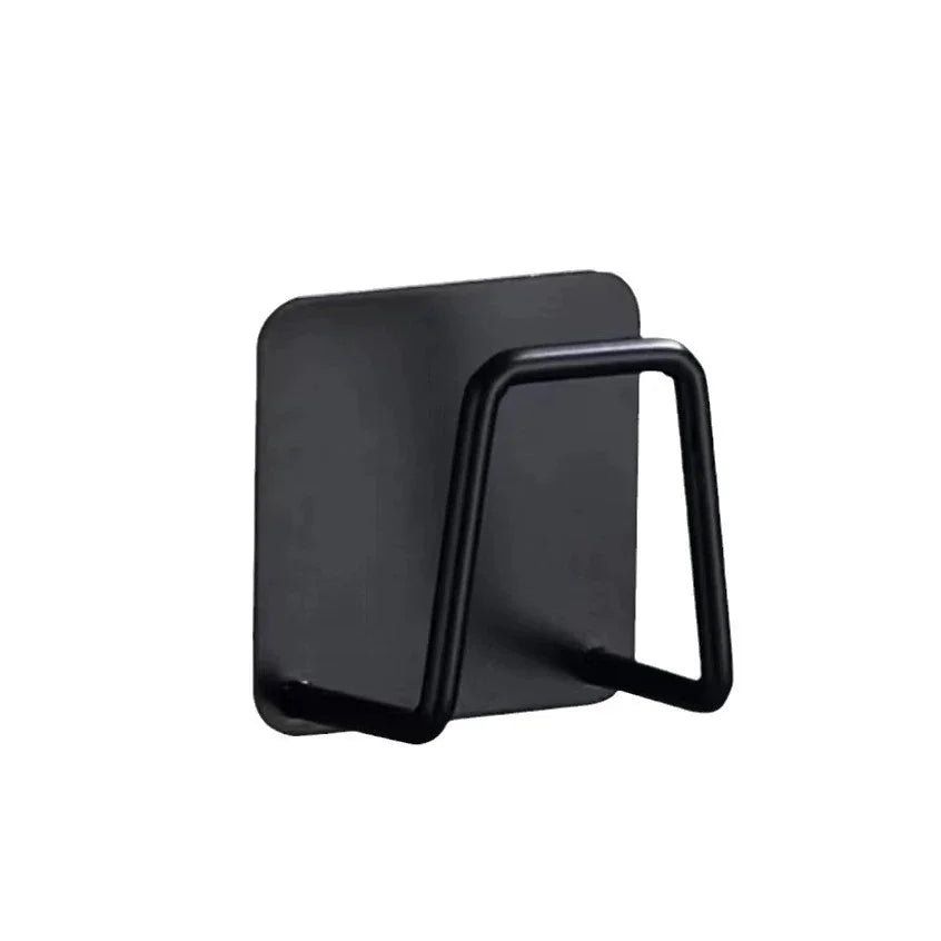 Stainless Steel Sink Sponge Holder – Inner Wall Mount Sink Sponge Holder PLUSH Black 2pcs