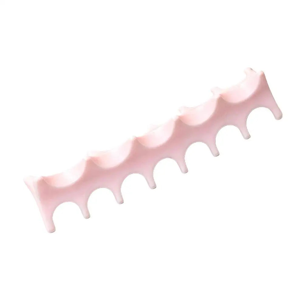 Silicone Fishbone Nail Art Pen Holder – 5-Slot Brush Stand Nail Brush Holder PLUSH D CN