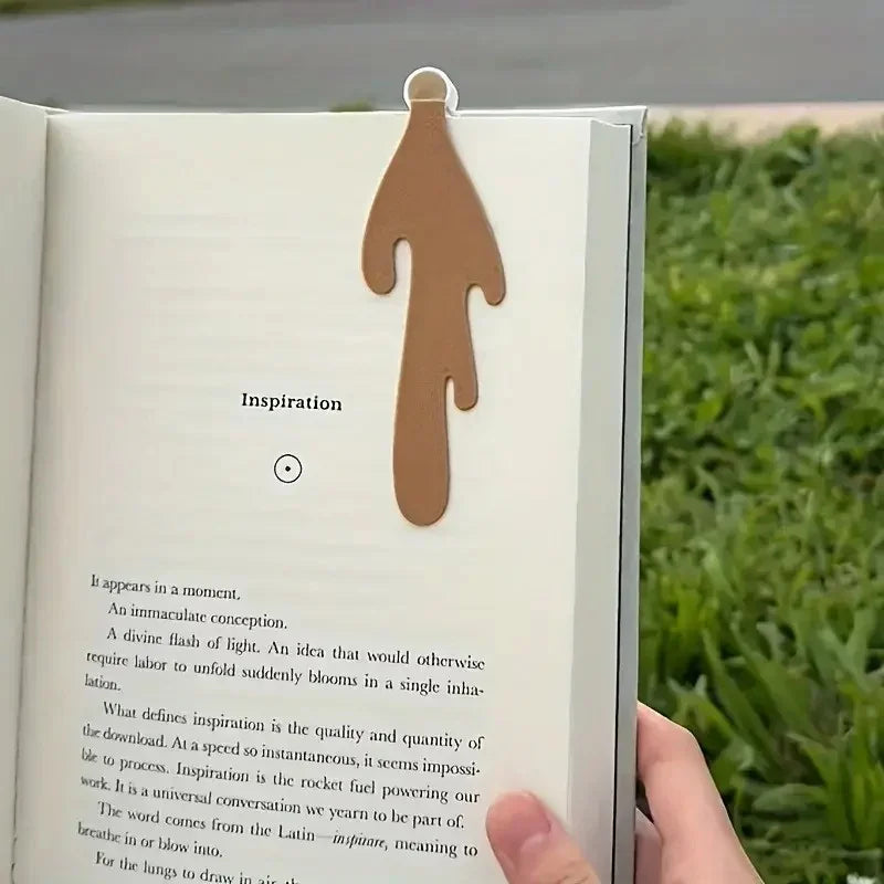 Coffee Cup PVC Bookmark – Fun Reading Gift for Book Lovers Novelty Bookmark PLUSH Dark Khaki