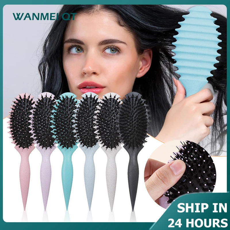 Candy Curl Defining Comb – Soft Bristle Wet Hair Brush Curl Defining Comb PLUSH