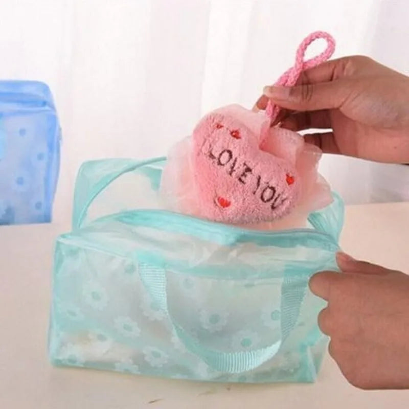 Transparent PVC Travel Cosmetic Bag | Waterproof Makeup Organizer Travel Cosmetic Bag PLUSH