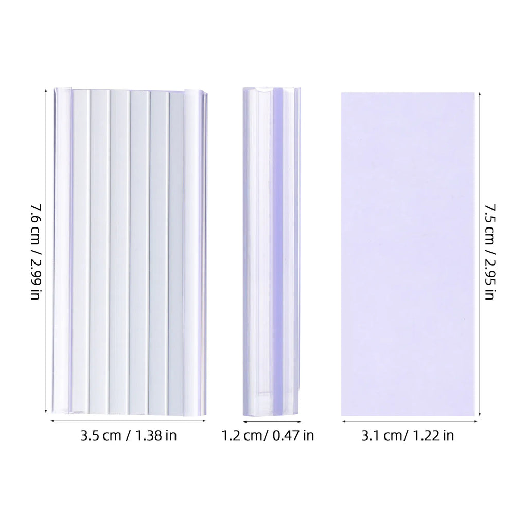30-Set Clear Wire Shelf Label Holders for Retail & Storage Shelf Label Holders PLUSH