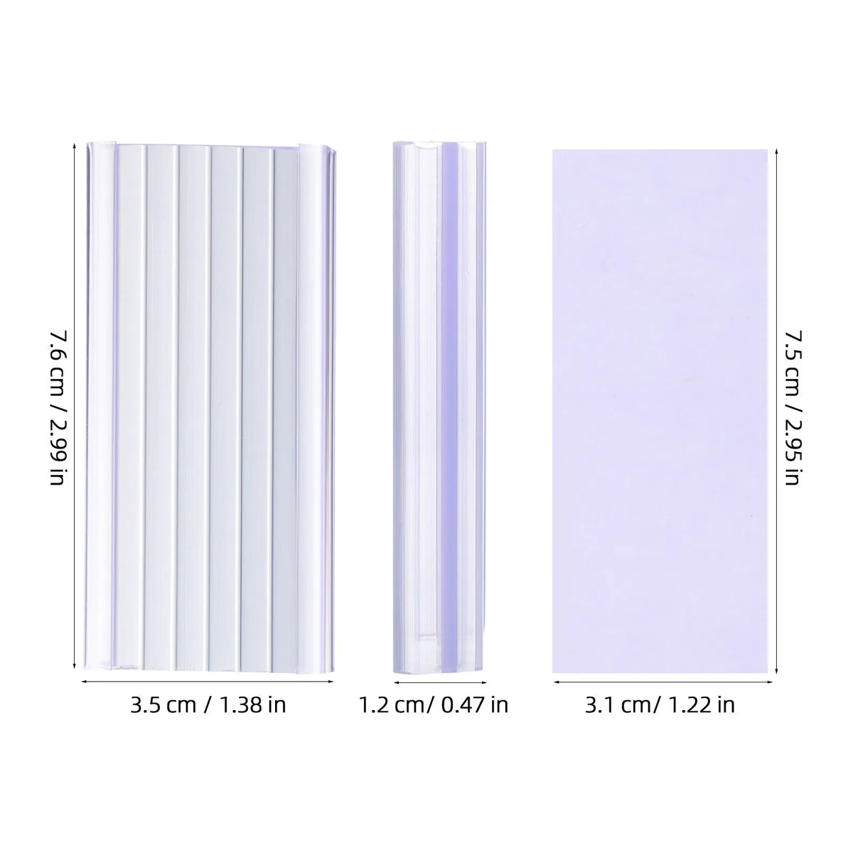 30-Set Clear Wire Shelf Label Holders for Retail & Storage Shelf Label Holders PLUSH