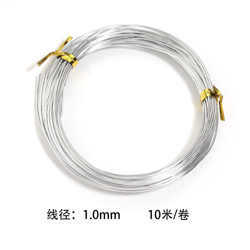 Silver Anodized Aluminum Wire Coil – DIY Jewelry & Crafts Jewelry Craft Wire PLUSH 1mm 10meters