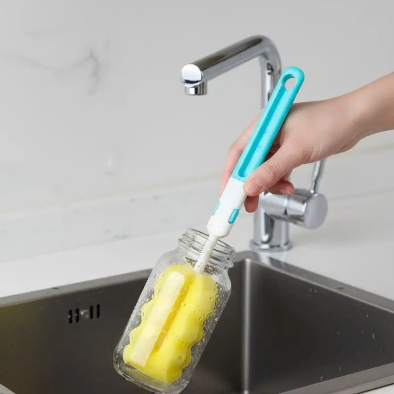 Baby Bottle Cleaning Brush Set 6pc – No Dead Corner Kit Bottle Cleaning Brush Set PLUSH