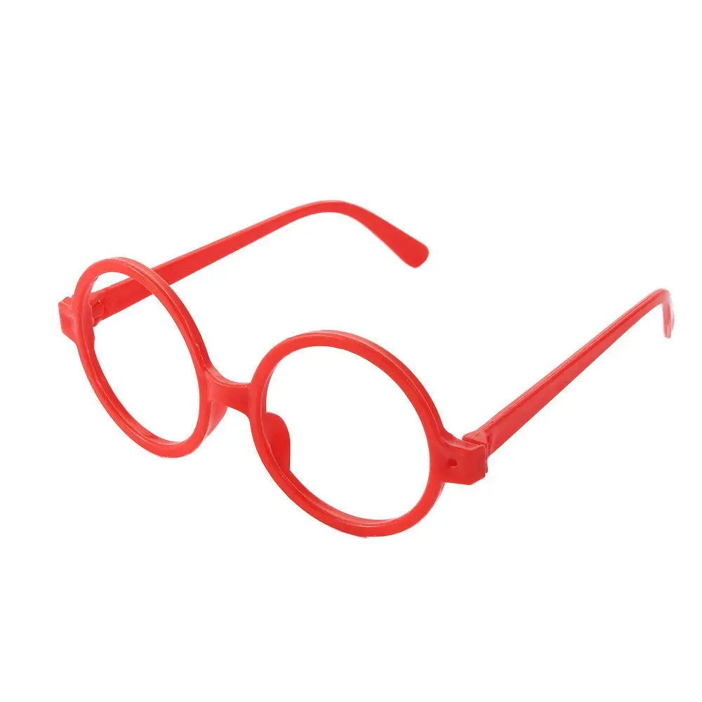 Round Fashion Glasses Frames – Lens-Free Kids Unisex PP Fashion Glasses Frame PLUSH