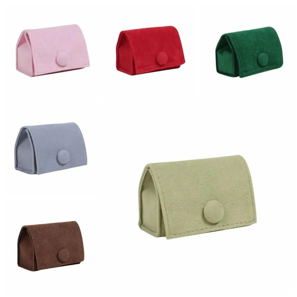 Velvet Ring Jewelry Box – Mini Portable Storage Case Jewelry Storage Box PLUSH
