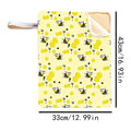 Reusable Beeswax Bread Bag – Large Food-Grade Cotton Storage Bread Storage Bag PLUSH Yellow