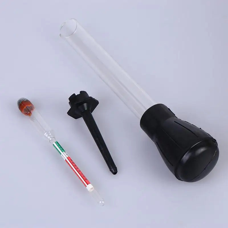 Battery Hydrometer Electrolyte Density Tester 1.10–1.30 Range Battery Hydrometer PLUSH Black