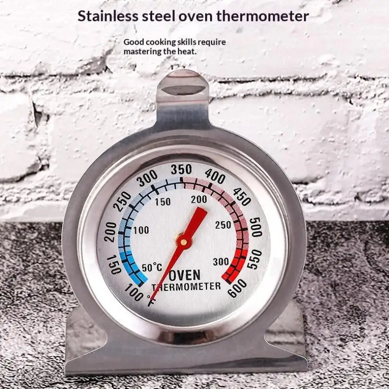 Stainless Steel Oven Thermometer 300°C | Mini Stand-Up Kitchen Tool Oven Thermometer PLUSH