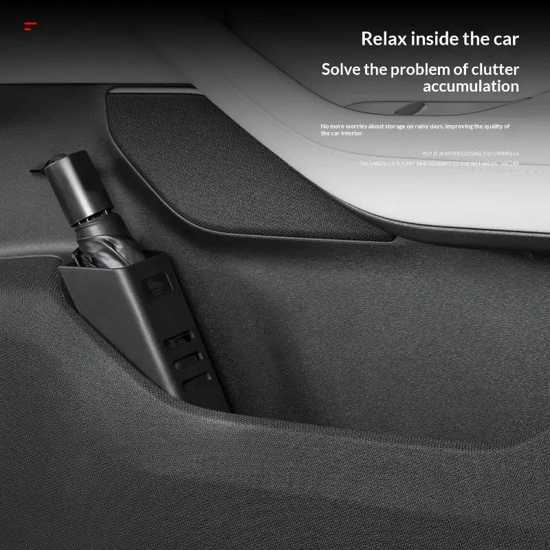 Car Door-Mounted Umbrella Holder & Storage Bucket | Universal Car Storage Organizer PLUSH