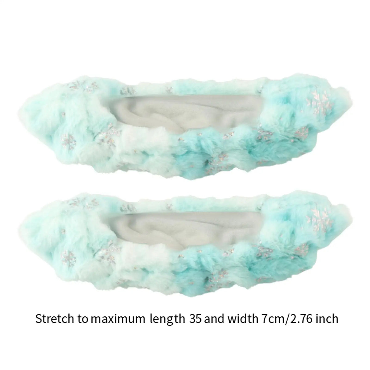 Flannel Ice Skate Blade Covers – Hockey & Figure Skate Guards Skate Blade Guards PLUSH A-Green