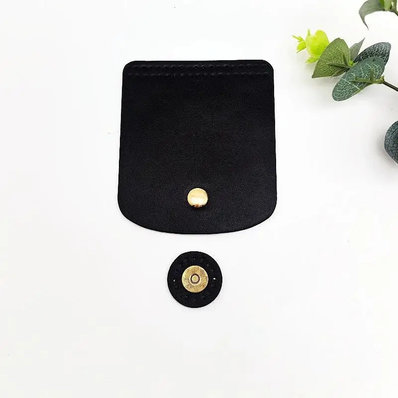 PU Leather Bag Flap Cover with Magnetic Snap – DIY Crochet Bag Bag Flap Accessory PLUSH A1