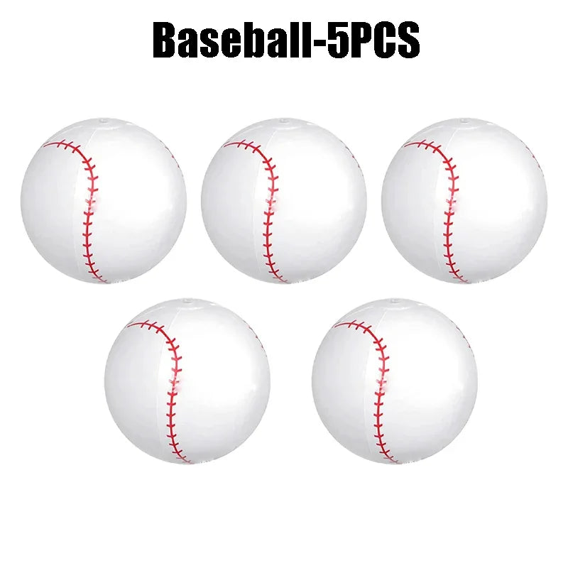 Inflatable Sports Beach Balls 24-Pack – Kids Pool & Beach Toy