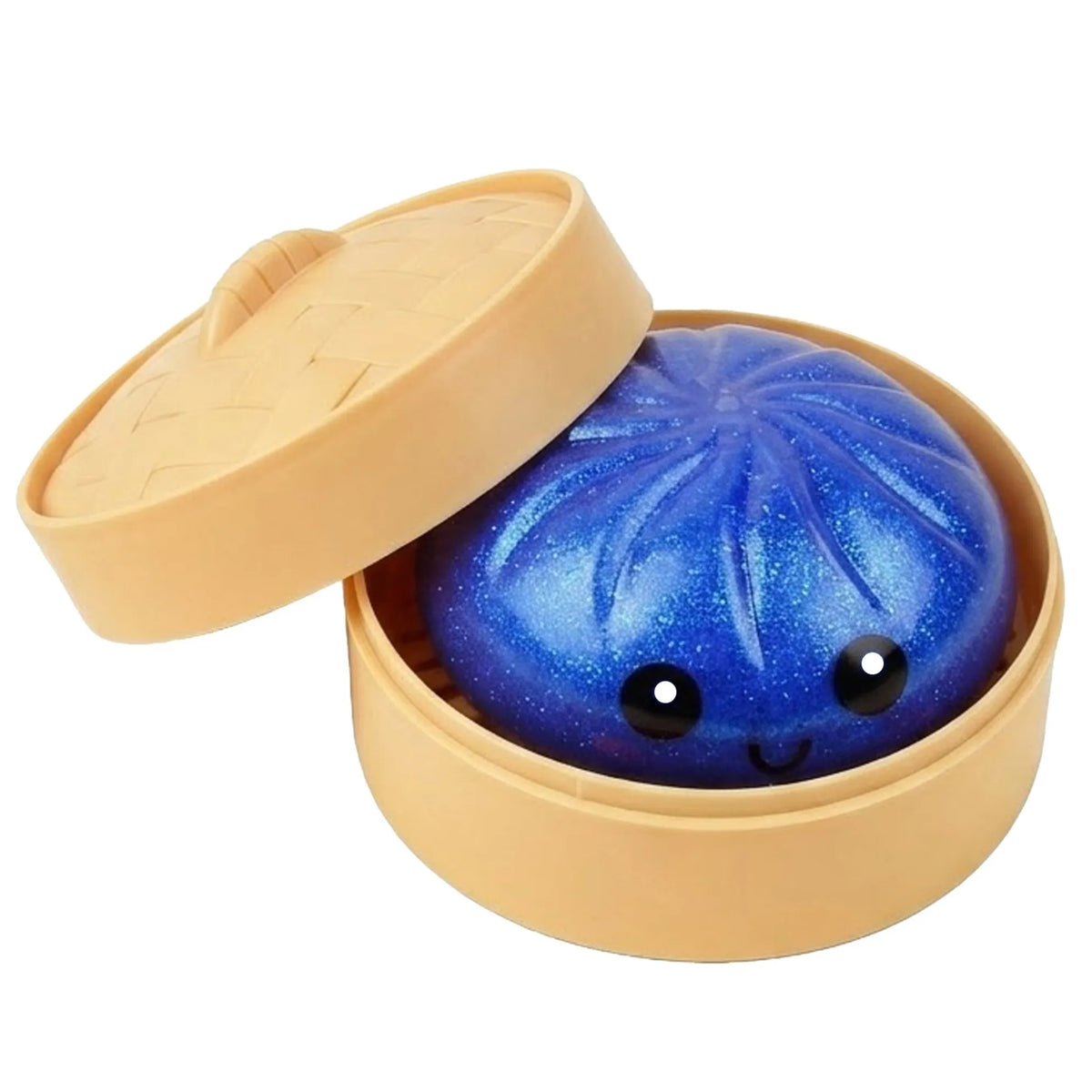 Glitter Dumplings Squishy Toy with Steamer | Slow Rise Fidget Squishy Fidget Toy PLUSH L