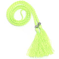 168cm Colorful Braided Tassel Belt – DIY Woven Rope Waist Belt Braided Tassel Belt PLUSH Neon Green