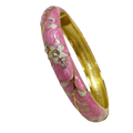 Chinese Cloisonne Enamel Flower Bangle | Traditional Bracelet Enamel Bangle PLUSH 12
