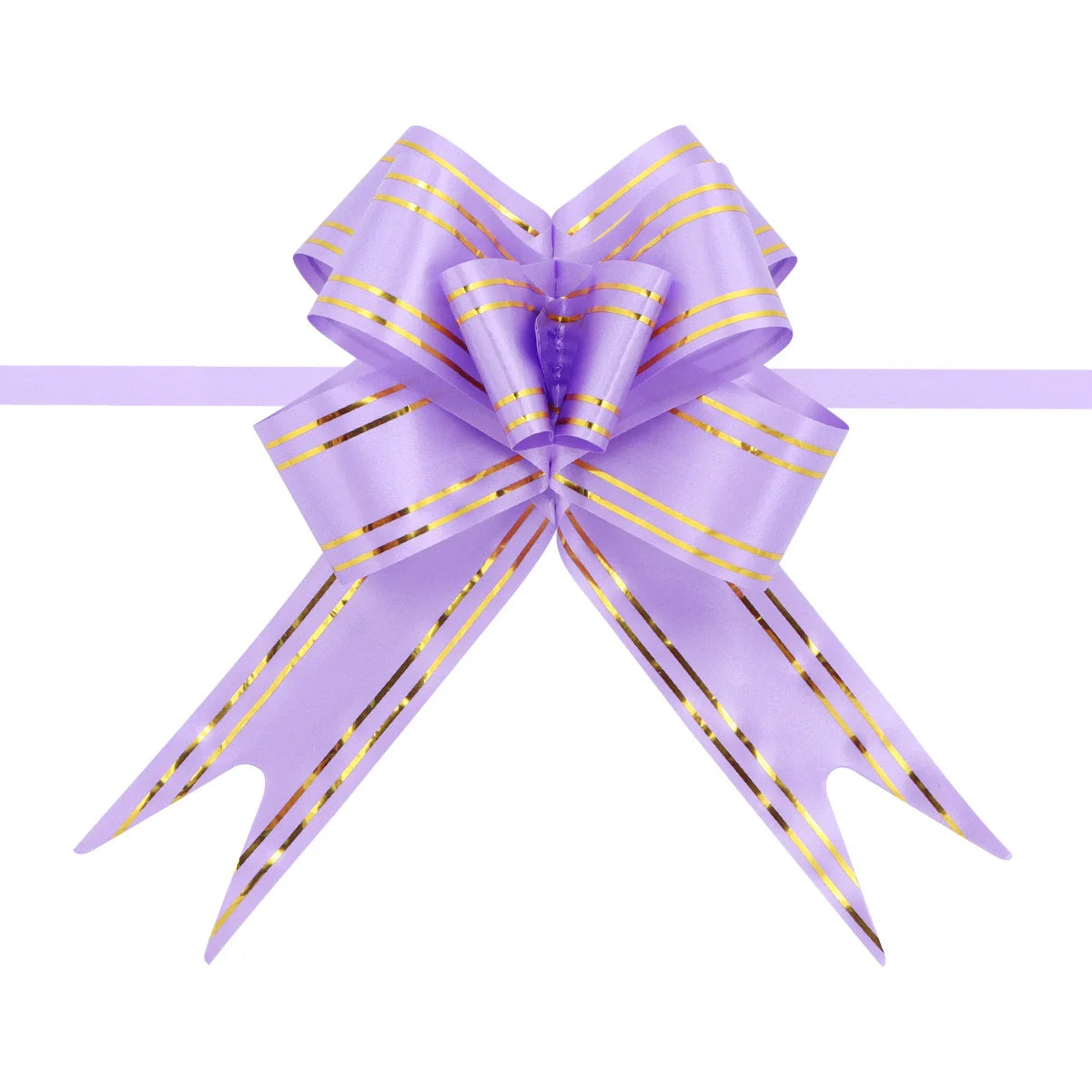 20pcs Pull Flower Bow Ribbons – Colorful Gift Wrap Decoration Gift Wrap Bows PLUSH Light Purple