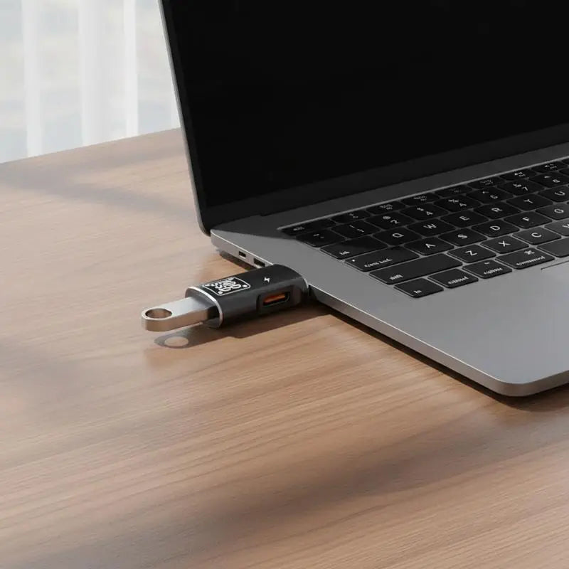 Type-C OTG Adapter 2-in-1 USB 2.0 Data Sync & Charging USB-C OTG Adapter PLUSH