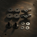 12-Piece Drum Hardware Kit – Wing Nuts, Felts & Washers Drum Hardware Kit PLUSH Gray
