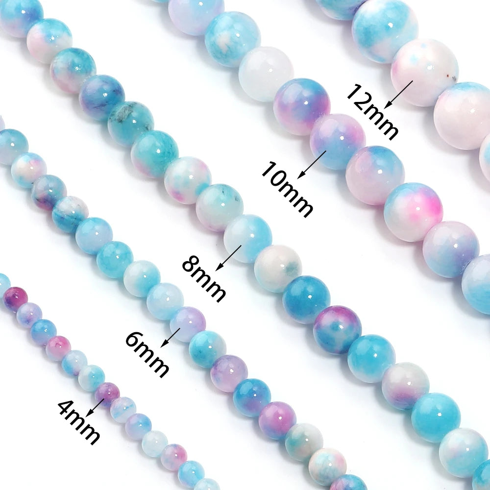 Persian Jade Natural Stone Round Spacer Beads – DIY Jewelry Stone Spacer Beads PLUSH