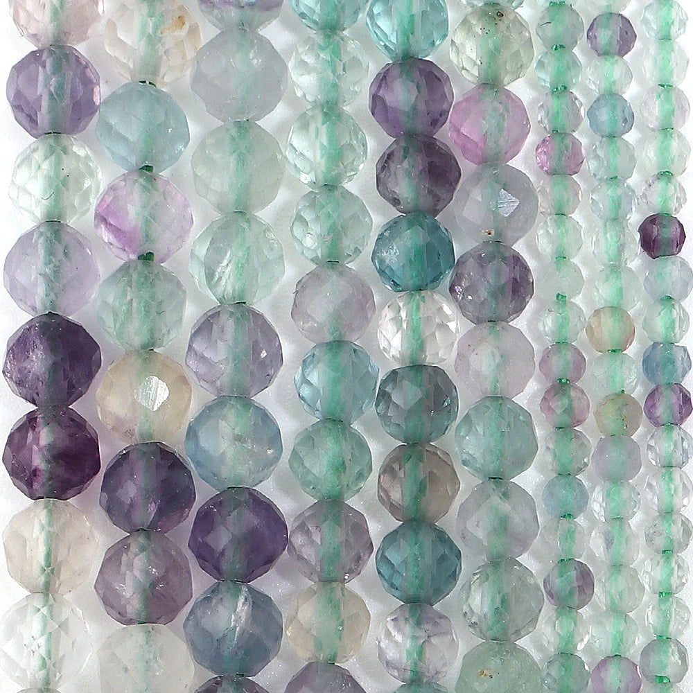 Green Fluorite Faceted Natural Stone Beads 2/3/4mm DIY Jewelry Natural Stone Beads PLUSH