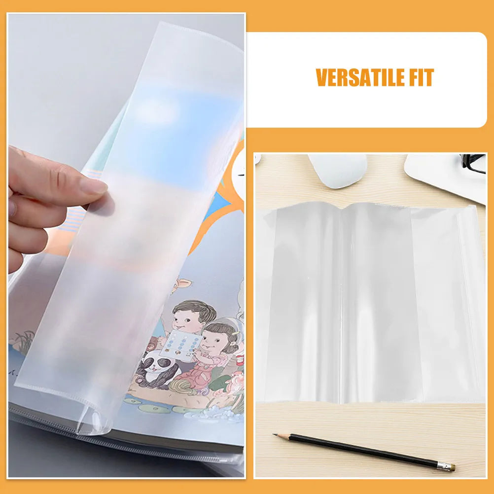 20 Pcs Clear Book Cover Protector Sleeves – Paperbacks & More Book Cover Sleeves PLUSH