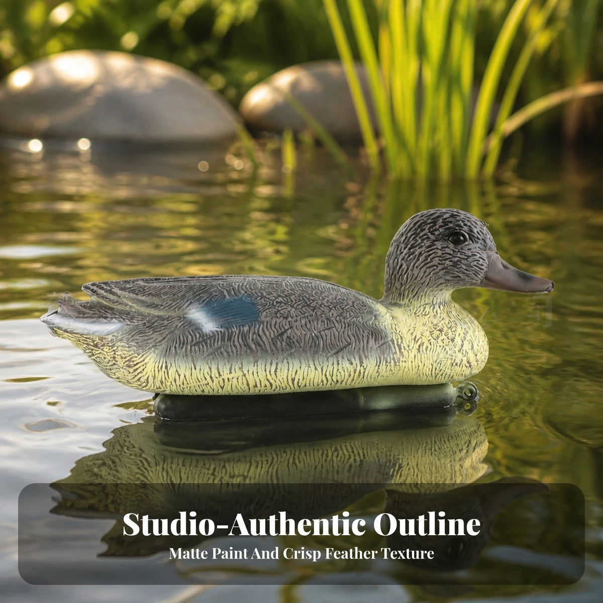 Floating Mallard Duck Decoy – Weighted Base & Weatherproof Hunting Duck Decoy PLUSH