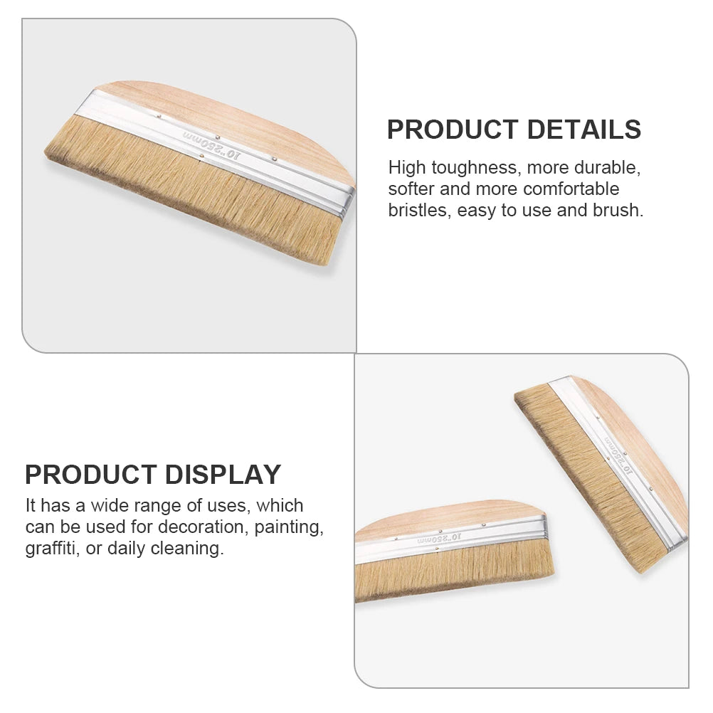 Wooden Handle Bristle Paint Brush – Multi-Purpose Cleaning Paint Brush PLUSH