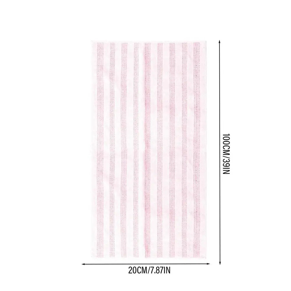Silver-Ion Exfoliating Back Scrubber Towel – Ultra-Long Bath Cloth Exfoliating Bath Scrubber PLUSH C