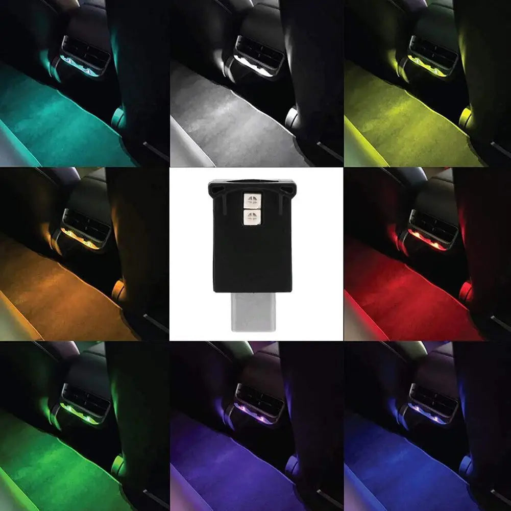 Type-C LED RGB Car Interior Ambient Light – 8 Colors Car Ambient Light PLUSH