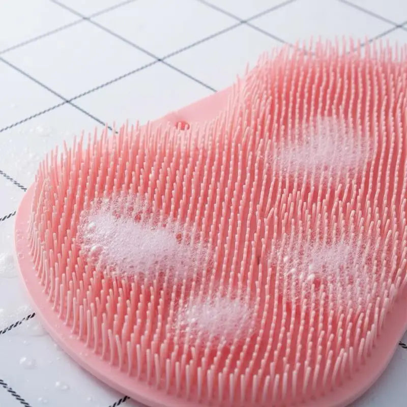Shower Foot Scrubber Mat – Wall Mounted Non-Slip Exfoliator Foot Scrubber Mat PLUSH