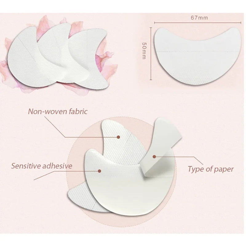 Eyeshadow Stencils & Under Eye Gel Pad Stickers – 20/30/50pcs Eye Makeup Tools PLUSH