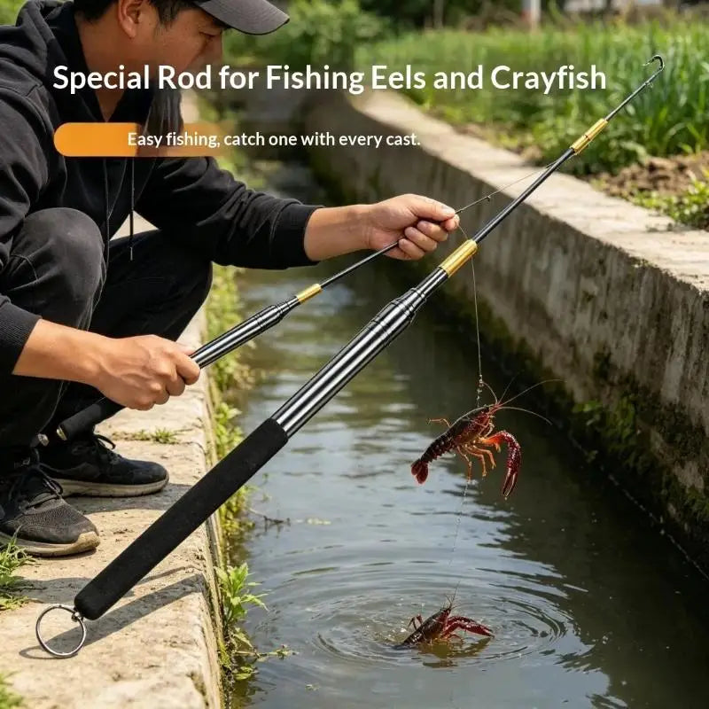 Retractable Eel Hook 360° Rotation Barbed Fishing Hook – 1PC Fishing Hook PLUSH