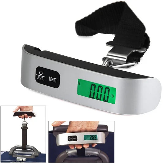 50kg Digital Hanging Luggage Scale – LCD, Portable Travel Digital Luggage Scale PLUSH 50kg 10g