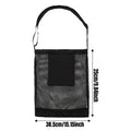 Foldable Mushroom Foraging Mesh Bag – Large Capacity Harvest Net Foraging Harvest Bag PLUSH Black