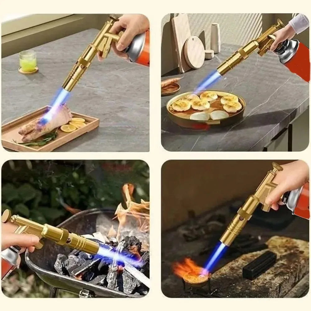 Pure Copper Gas Torch – Auto Ignition Flame Gun for Kitchen & BBQ Kitchen Torch PLUSH
