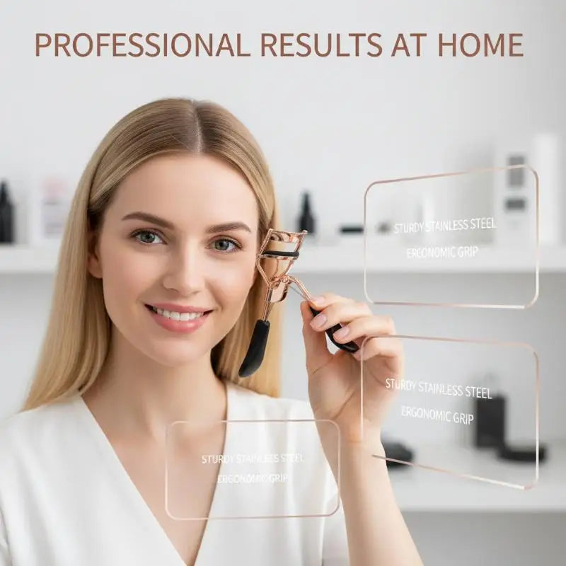 Stainless Steel One-Step Eyelash Curler | Makeup Essential Eyelash Curler PLUSH