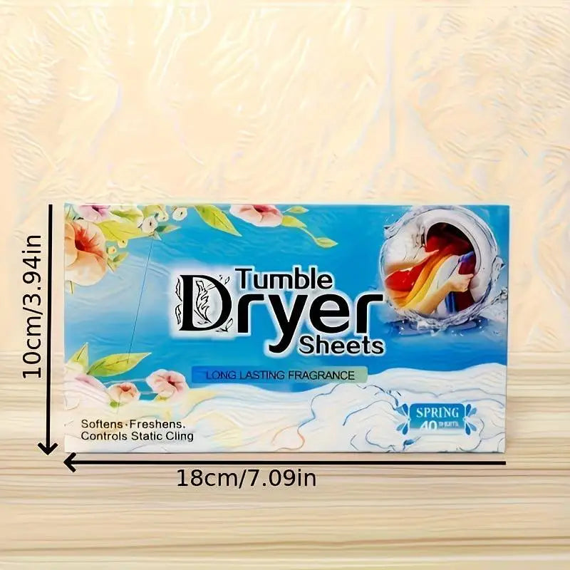 Scented Dryer Sheets 40 Count – Softening & Anti-Static Dryer Sheets PLUSH