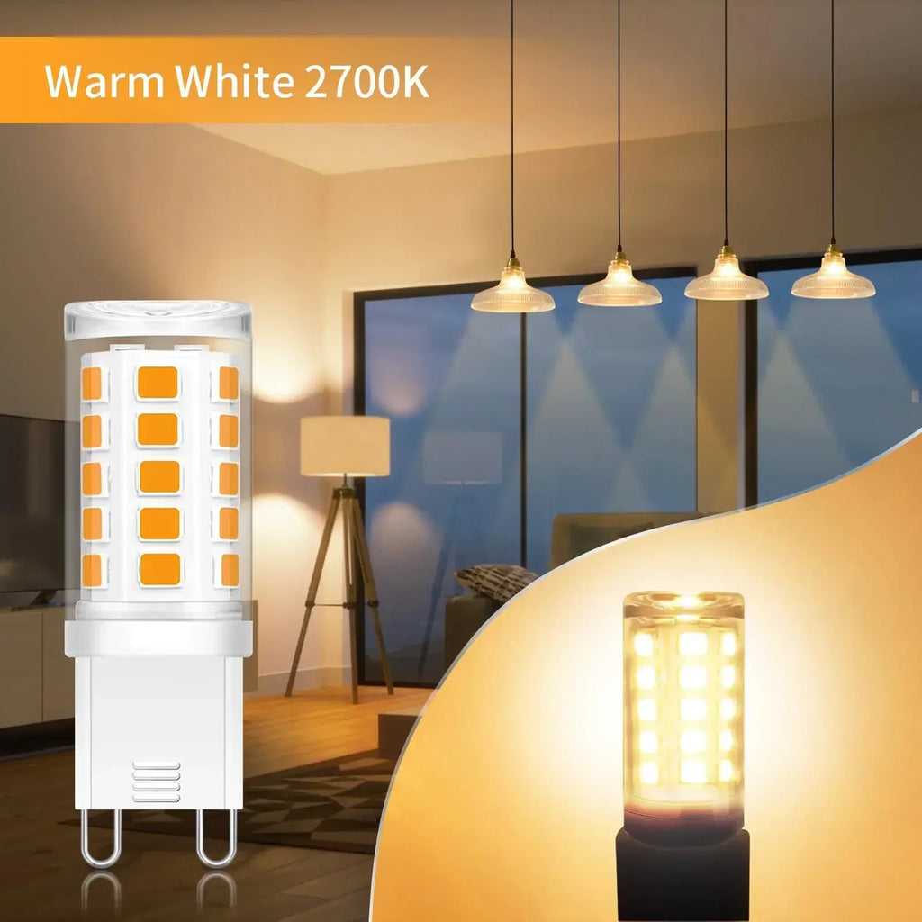 G9 LED Corn Bulbs 3W 220V | 2700K & 6500K | 3 or 8 Pack LED Light Bulbs PLUSH