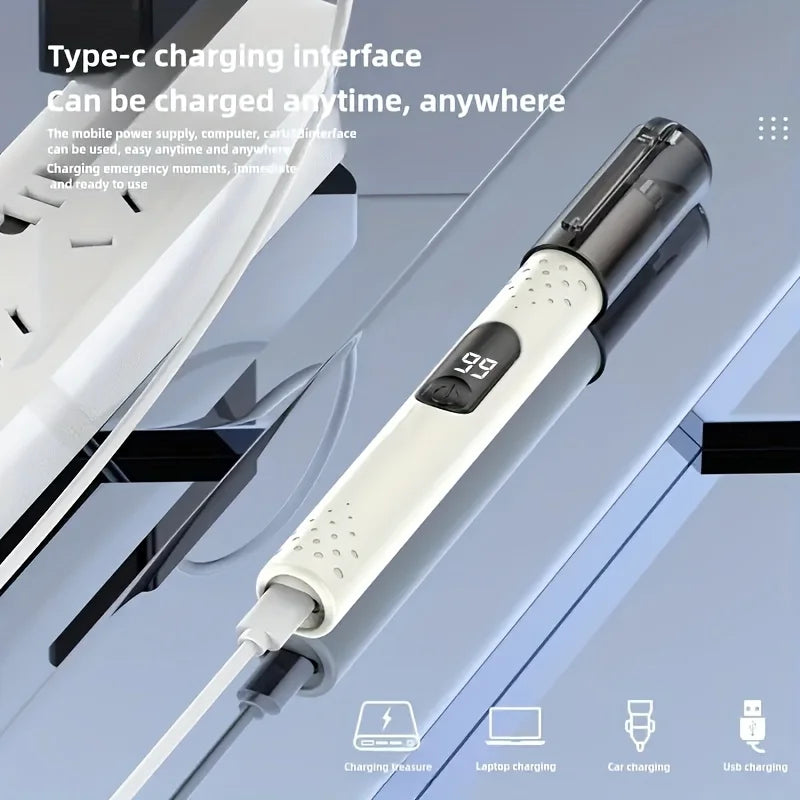 USB Rechargeable Nose & Ear Hair Trimmer for Women | PLUSH Hair Trimmer PLUSH