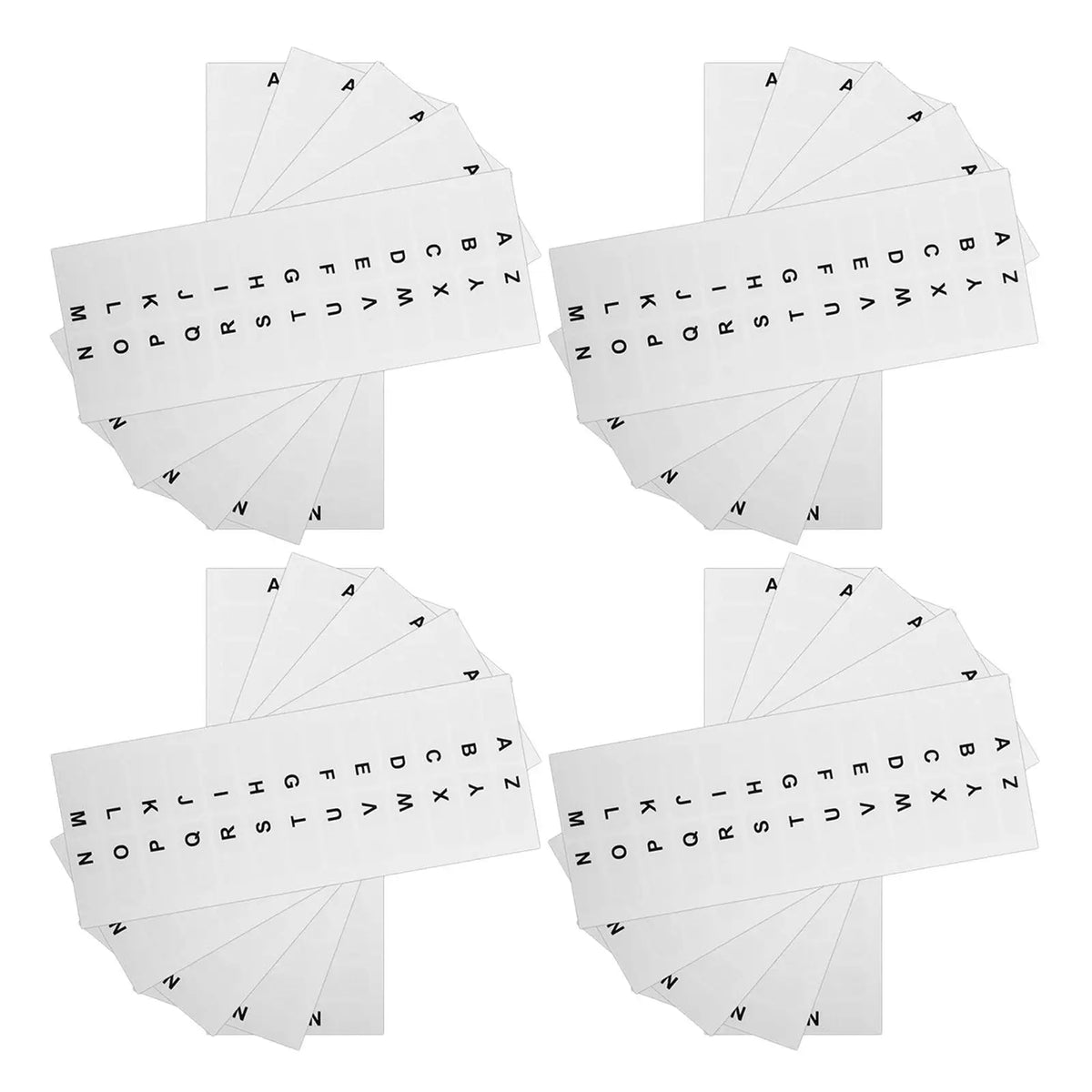 Alphabet Index Stickers 30 Sheets – Self-Adhesive Letter Tabs Index Tab Stickers PLUSH Default Title