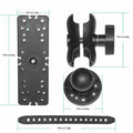 360° Swivel Ball Mount Fish Finder Bracket – Kayak & Boat Fish Finder Mount PLUSH Black