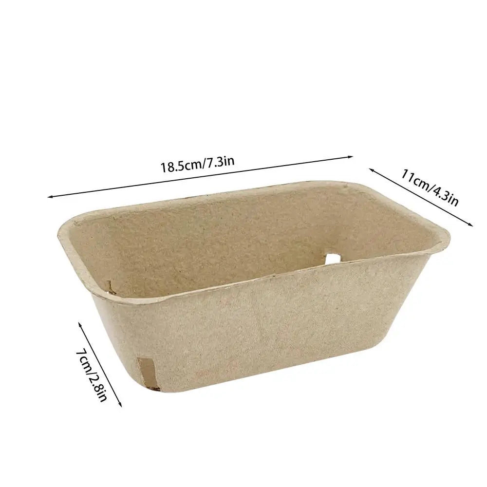 50pcs Paper Pulp Berry Baskets – Eco Fruit Storage Trays Fruit Storage Basket PLUSH 50Pcs