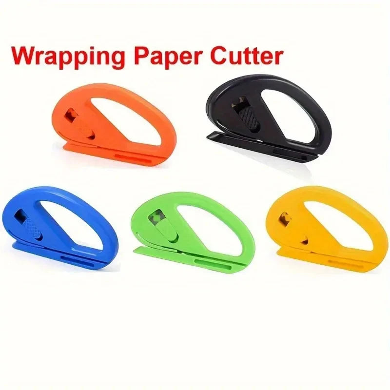 Easy-Glide Wrapping Paper Cutter – Safe Blade Design Paper Cutter Tool PLUSH