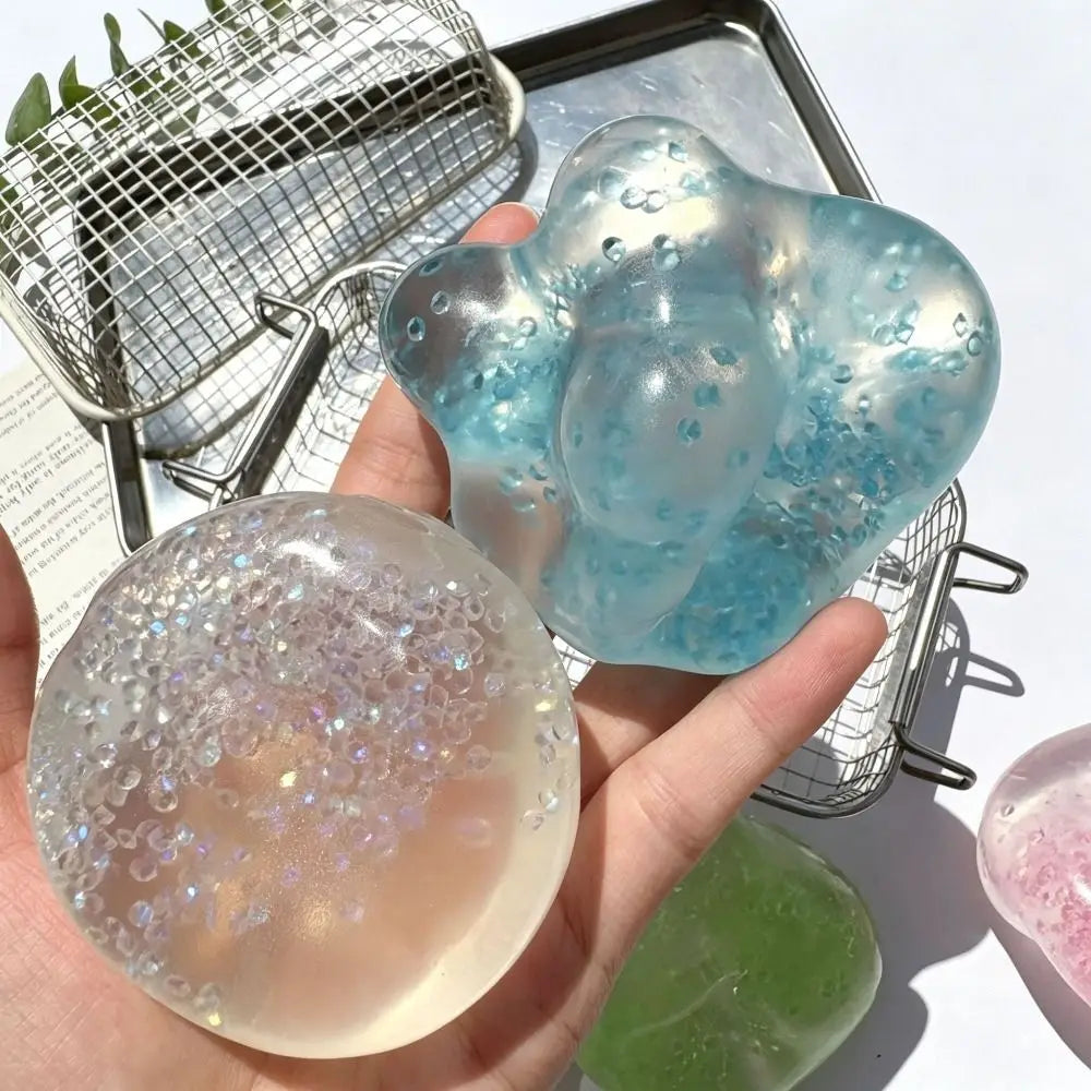 Ice Beads Squeeze Fidget Toy – Soft Slow Rebound Sensory Ball Squeeze Fidget Toy PLUSH