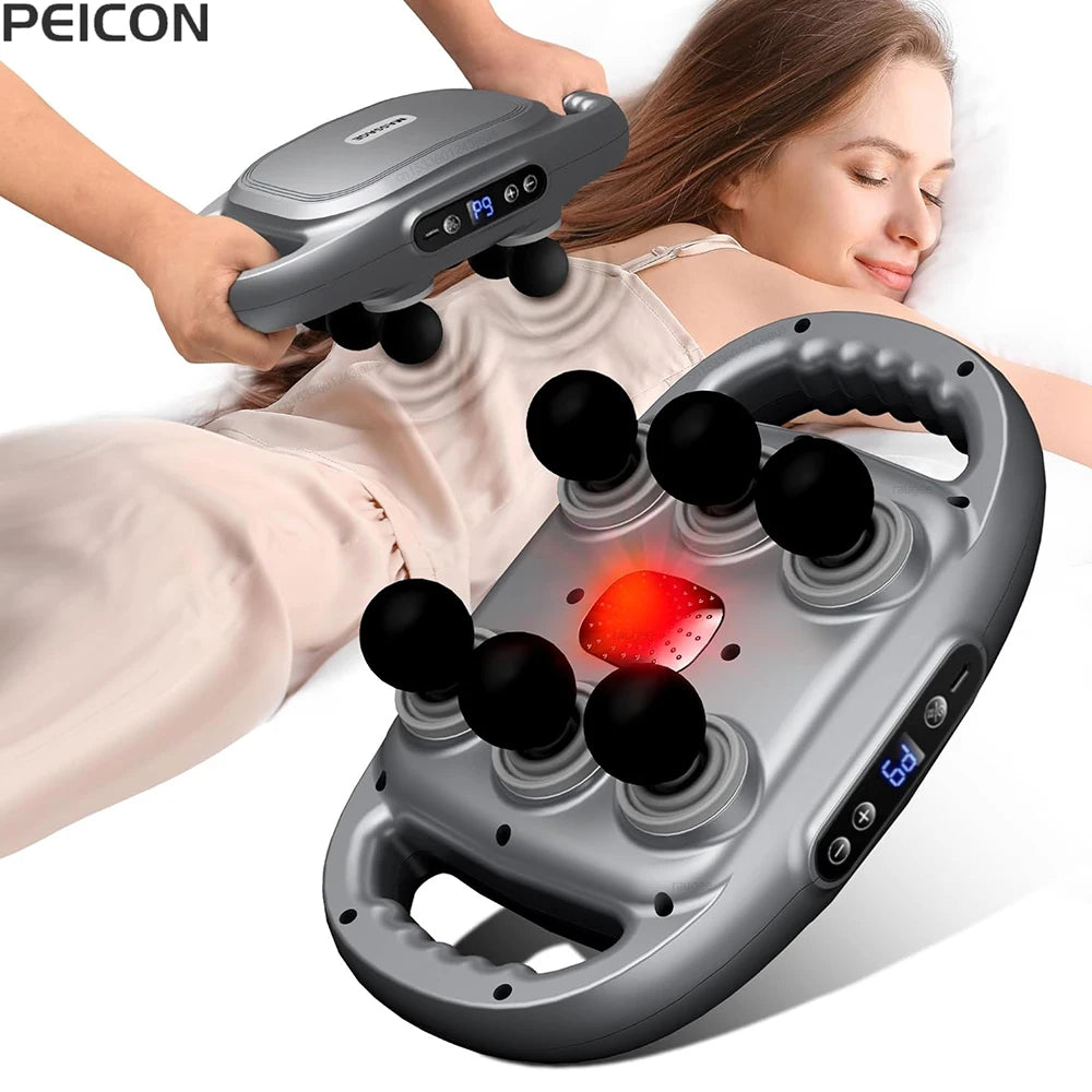 Professional Fascia Massage Gun – 16 Heads, 9 Modes Percussion Massage Gun PLUSH