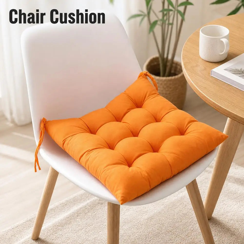 40x40cm Chenille Chair Cushion – Anti-Slip Tufted Seat Pad Chair Seat Cushion PLUSH