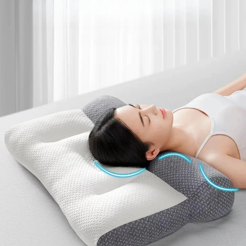 Cervical Support Pillow – Zoned Reverse Traction & Soy Fiber Core Cervical Support Pillow PLUSH